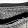 Torebka O bag szara antracytowa duża organizer liny