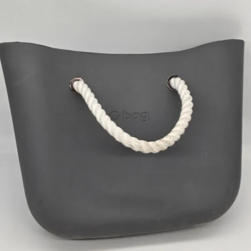 Torebka O bag szara antracytowa duża organizer liny