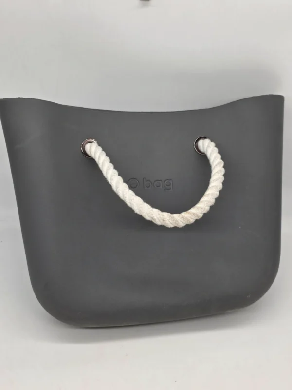 Torebka O bag szara antracytowa duża organizer liny