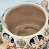 Zestaw do ponczu Bowle Gerz zamki nad Renem ceramika 8 elementów