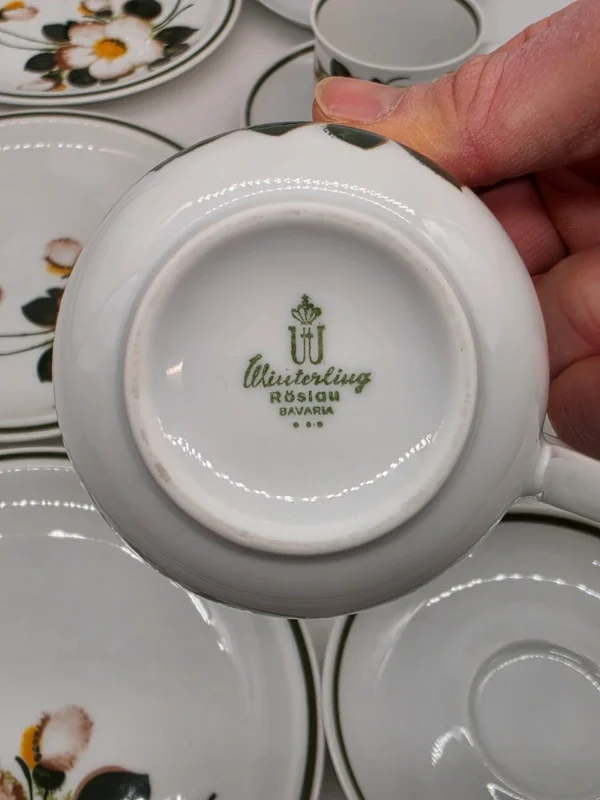 Winterling Röslau Bavaria porcelanowy zestaw śniadaniowy 4 osoby 12 el