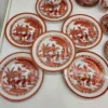 Japoński serwis do herbaty porcelana jajeczna Gejsze litofania 20 el