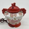 Japońska lampa porcelanowa zapachowa Gejsze Pies Fu styl Kutani
