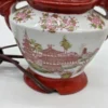 Japońska lampa porcelanowa zapachowa Gejsze Pies Fu styl Kutani