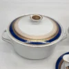Seltmann Weiden Patricia Bavaria porcelana kobalt złoto zestaw waza sosjerka