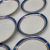 Seltmann Weiden Patricia Bavaria porcelanowe talerze 12 el kobalt złoto