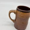 Niemiecki kufel ceramiczny vintage studio pottery brązowy 15 cm