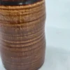 Niemiecki kufel ceramiczny vintage studio pottery brązowy 15 cm