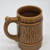 Ceramiczny kufel beczka Pivo Kera Vitral Czechosłowacja 14 cm