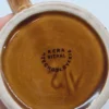 Ceramiczny kufel beczka Pivo Kera Vitral Czechosłowacja 14 cm