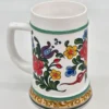 Kufel ceramiczny BMF West Germany motyw kwiatowy 16 cm