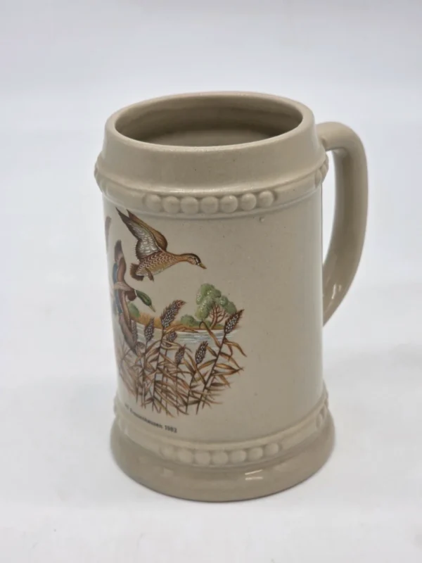 Kufel ceramiczny myśliwski kaczki WF Frontenhausen 1983 vintage 16 cm