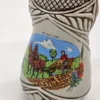 Kufel ceramiczny kolekcjonerski WF Rohr 1986 relief scenka orka 17 cm