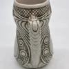 Kufel ceramiczny kolekcjonerski WF Rohr 1986 relief scenka orka 17 cm