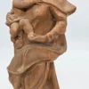 Drewniana rzeźba Madonna z Dzieciątkiem rękodzieło figura 42 cm