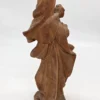 Drewniana rzeźba Madonna z Dzieciątkiem rękodzieło figura 42 cm