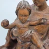 Drewniana rzeźba Madonna z Dzieciątkiem J. Lercher Tyrol 54 cm