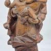 Drewniana rzeźba Madonna z Dzieciątkiem J. Lercher Tyrol 54 cm