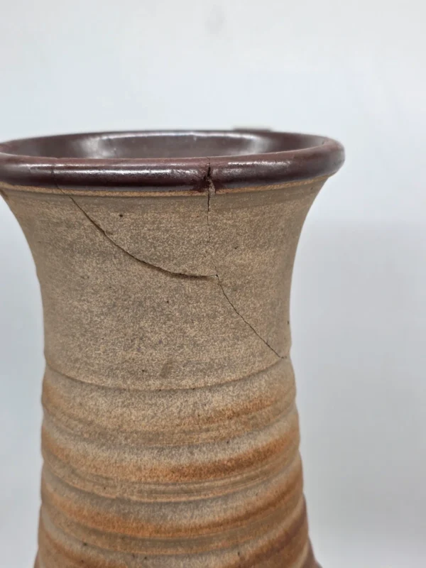 Wazon podłogowy ceramika artystyczna brutalist handmade 48 cm
