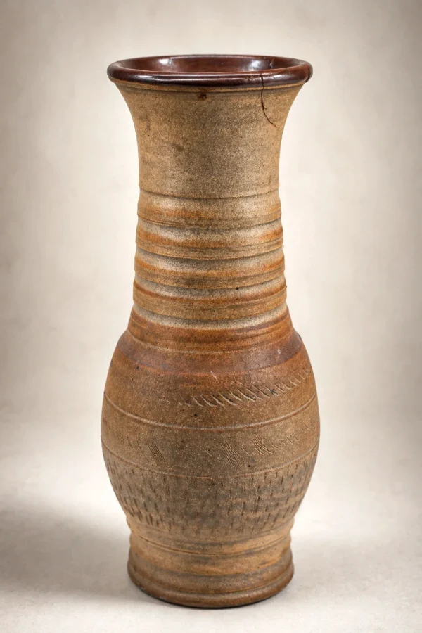 Wazon podłogowy ceramika artystyczna brutalist handmade 48 cm