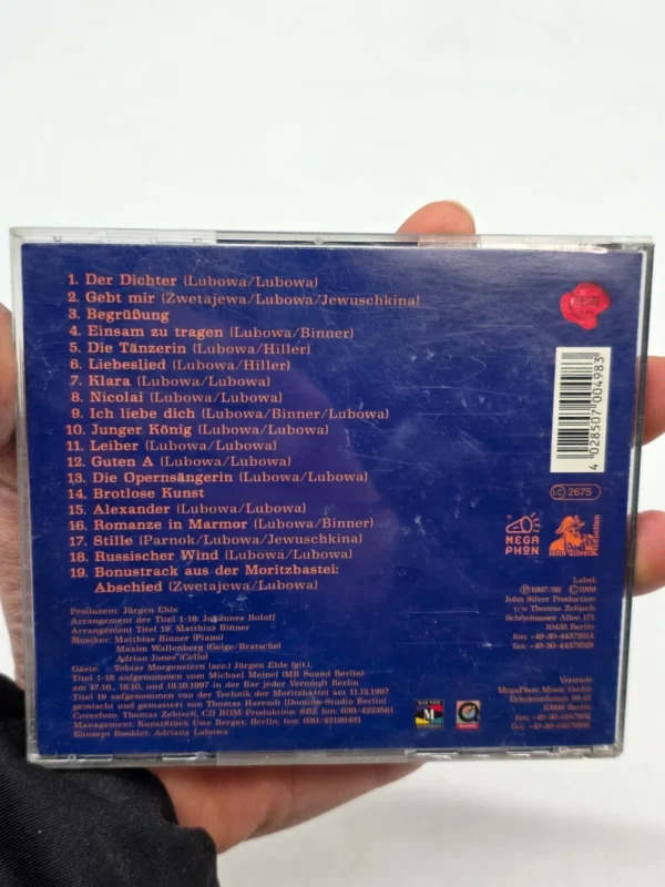 Płyta CD Adriana Lubowa Lieder kurz nach dem Glück Autograf