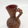 Ręcznie rzeźbiony dzbanek ceramiczny warkoczowe ucho studio pottery 21 cm