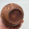 Ręcznie rzeźbiony dzbanek ceramiczny warkoczowe ucho studio pottery 21 cm