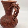 Ręcznie rzeźbiony dzbanek ceramiczny warkoczowe ucho studio pottery 21 cm