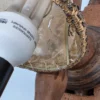 Para unikatowych kinkietów rustykalnych – Drewno, Kute Żelazo i Skóra Naturalna