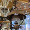 Lampa wisząca rustykalna stylizowana na naftową vintage metal 36 cm