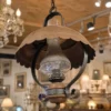 Lampa wisząca rustykalna stylizowana na naftową vintage metal 36 cm