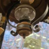 Lampa wisząca rustykalna stylizowana na naftową vintage metal 36 cm