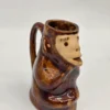 Kubek ceramiczny małpka figurka do yerba mate folk zestaw z dzbankiem