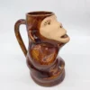 Kubek ceramiczny małpka figurka do yerba mate folk zestaw z dzbankiem