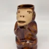 Dzbanek ceramiczny małpka figurka folk handmade vintage 24 cm 1l