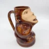 Dzbanek ceramiczny małpka figurka folk handmade vintage 24 cm 1l