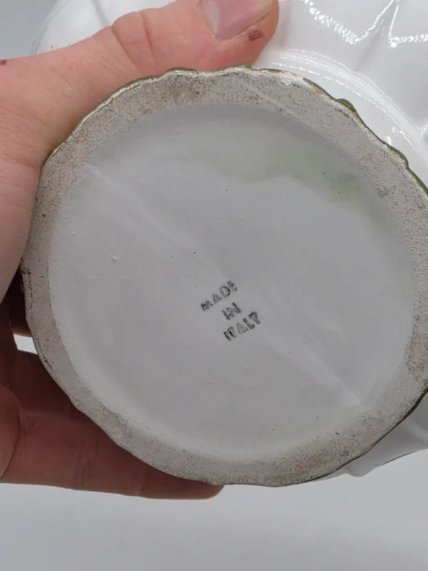 Ceramiczna osłonka na doniczkę Made in Italy róża vintage