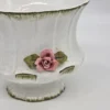 Ceramiczna osłonka na doniczkę Made in Italy róża vintage