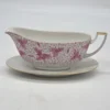 Sosjerka porcelanowa Pirkenhammer Made in Czechoslovakia fioletowe kwiaty
