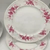 Komplet talerzy Seltmann Weiden Bavaria 12 el fioletowe kwiaty vintage