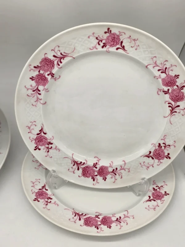 Komplet talerzy Seltmann Weiden Bavaria 12 el fioletowe kwiaty vintage