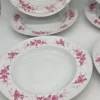 Komplet talerzy Seltmann Weiden Bavaria 12 el fioletowe kwiaty vintage