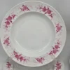 Komplet talerzy Seltmann Weiden Bavaria 12 el fioletowe kwiaty vintage