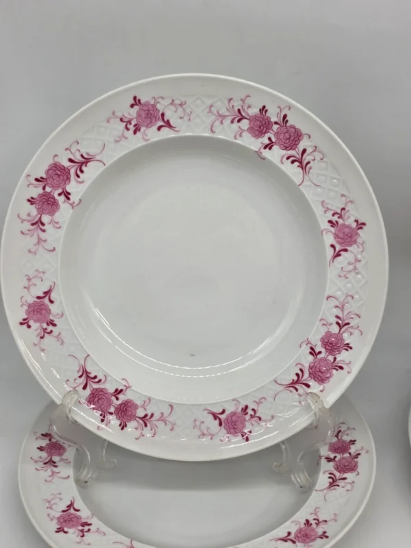 Komplet talerzy Seltmann Weiden Bavaria 12 el fioletowe kwiaty vintage