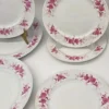 Komplet talerzy Seltmann Weiden Bavaria 12 el fioletowe kwiaty vintage