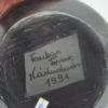 Patera czarna ceramika Nádudvar Fazekas Ferenc 1991 unikat folk art