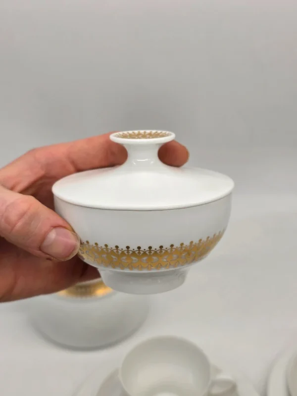 Serwis kawowy Thomas Germany Rosenthal złote zdobienia 5 osób vintage