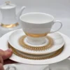 Serwis kawowy Thomas Germany Rosenthal złote zdobienia 5 osób vintage