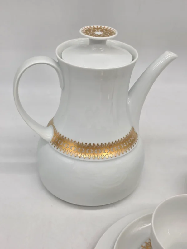 Serwis kawowy Thomas Germany Rosenthal złote zdobienia 5 osób vintage