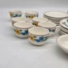 Serwis obiadowy Ceramica Olympia kwiaty polne 31 elementów rustykalny
